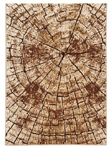 Kusový koberec 160x220 cm LUKEN moderní - béžový / hnědý