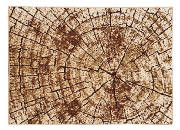 Kusový koberec 160x220 cm LUKEN moderní - béžový / hnědý