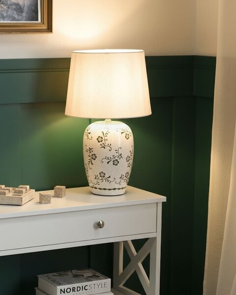 Stolní lampa JINNY Keramika Bílá