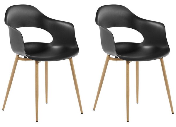Set 2 ks. jídelních židlí URCA (černá). 1022902