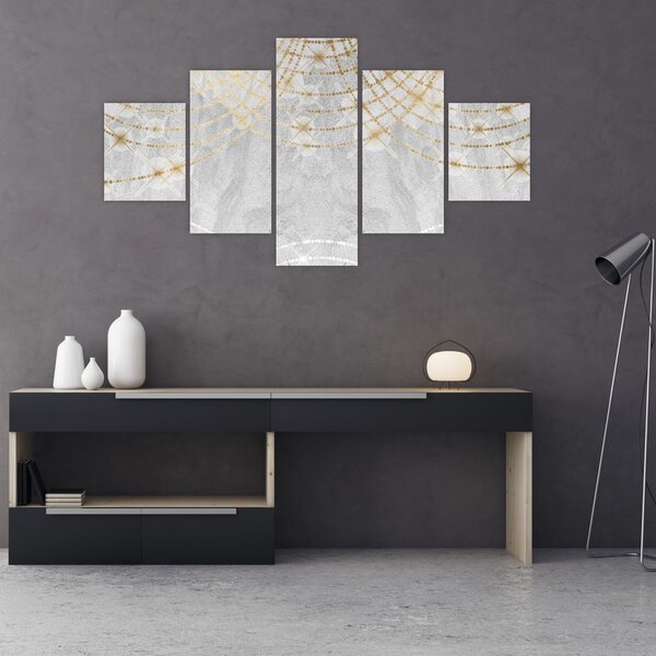 Obraz - Beton s designem (125x70 cm)