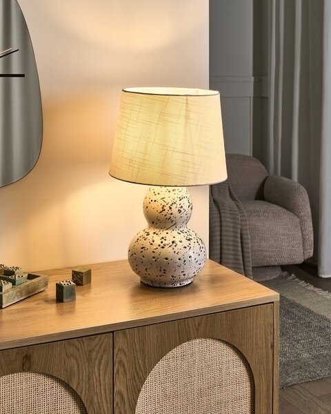 Stolní lampa MACAL Keramika Bílá/Modrá