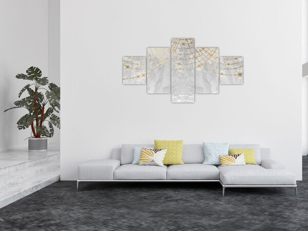 Obraz - Beton s designem (125x70 cm)
