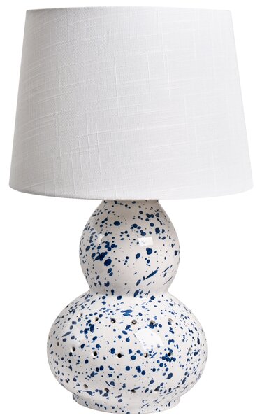 Stolní lampa MACAL Keramika Bílá/Modrá