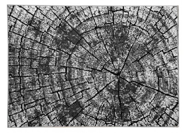 Kusový koberec 160x220 cm LUKEN moderní - šedý / černý
