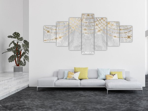 Obraz - Beton s designem (210x100 cm)