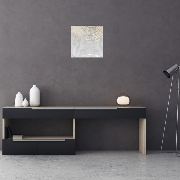 Obraz - Beton s designem (30x30 cm)