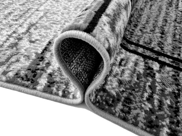 Kusový koberec 200x300 cm LUKEN obdélníkový - šedý / černý
