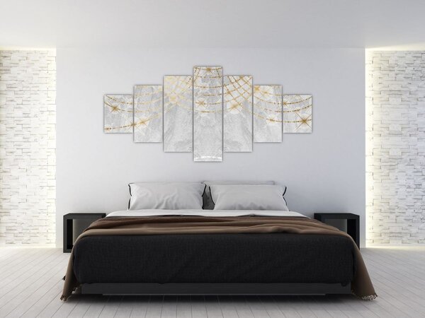 Obraz - Beton s designem (210x100 cm)