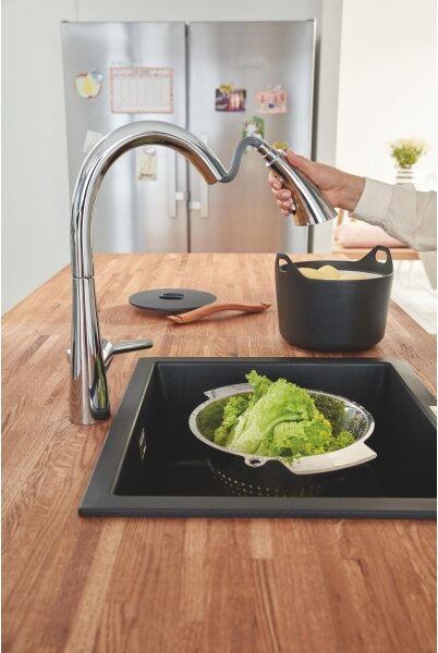 GROHE 32294002 - Dřezová baterie ZEDRA 401 mm lesklý chrom