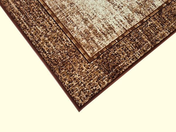 Klasický kusový koberec 50x90 cm LUKEN - hnědý
