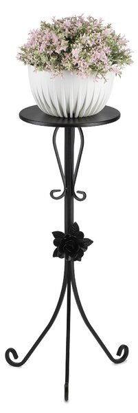 STOJAN NA KVĚTINÁČ BROSE 75X35 CM ČERNÁ