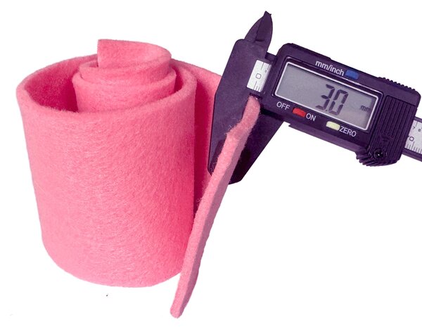 Dekorační filc 3 mm, barva Růžová, metráž 100cm 600gr