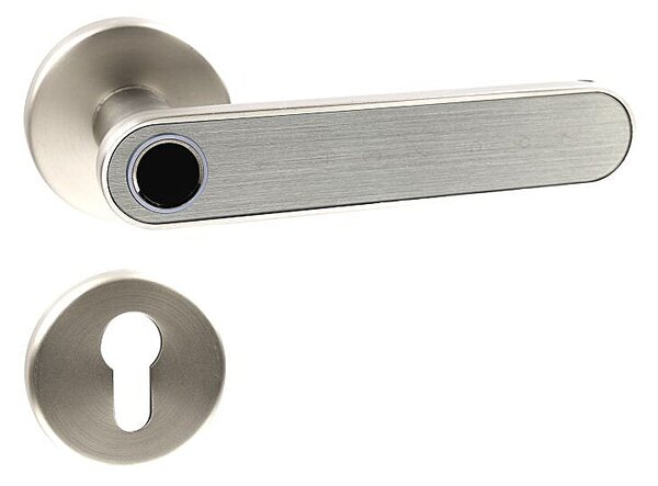 Chytrá klika Richter Czech Smart Touch Handle H.03.(NIMAT), klika-klika, Otvor na cylindrickou vložku PZ, Richter nikl matný