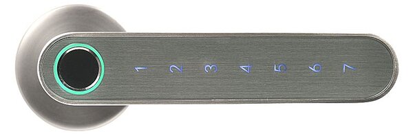 Chytrá klika Richter Czech Smart Touch Handle H.03.(NIMAT), klika-klika, Otvor na cylindrickou vložku PZ, Richter nikl matný