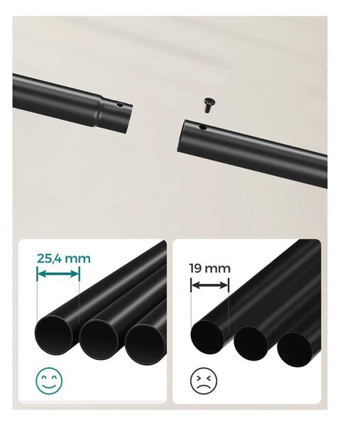 SONGOMICS HSR107B01 věšák na šaty černý 155 cm