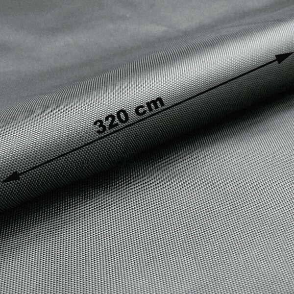 Vodu odpuzující oxfordová látka s teflonovou úpravou, 165 g/m², šíře 320 cm, šedá