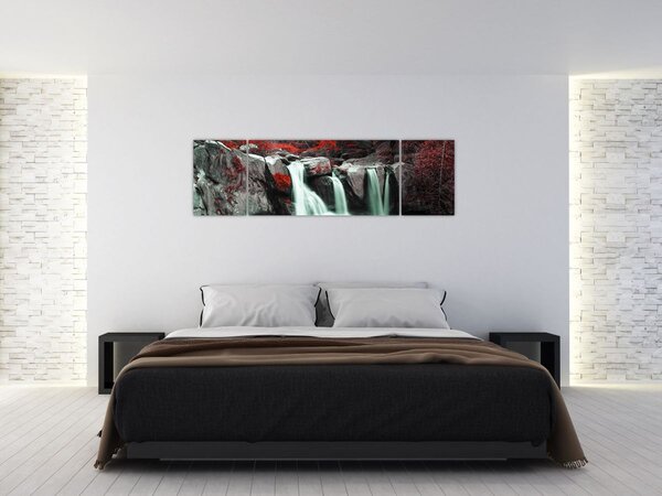 Obraz - Vodopády (170x50 cm)