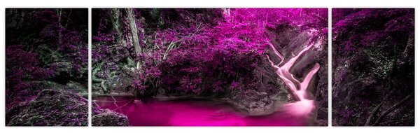 Obraz - Růžový les (170x50 cm)