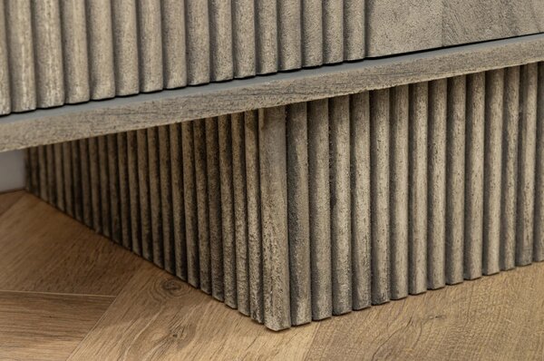Massive home | Komoda Art Deco 170cm masiv šedé mango