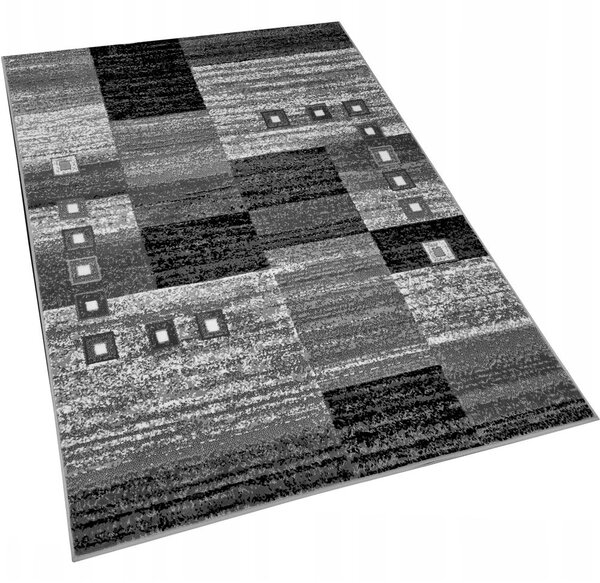Geometrický koberec 120x170 cm LUKEN - šedý