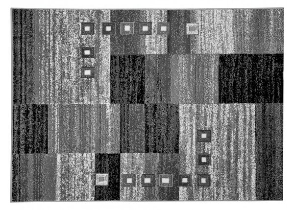 Geometrický koberec 120x170 cm LUKEN - šedý