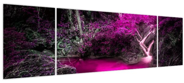 Obraz - Růžový les (170x50 cm)