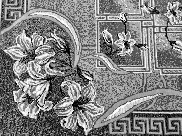 Vzorovaný koberec 160x220 cm LUKEN - šedý / černý