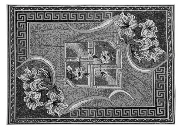 Vzorovaný koberec 160x220 cm LUKEN - šedý / černý