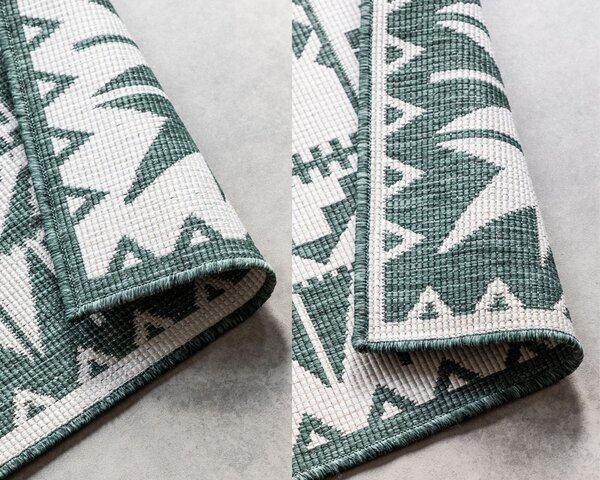 ELLE Decoration, Kusový koberec Gemini 106020 Green z kolekce Elle – na ven i na doma, 80x150, zelená, chodba / předsíň