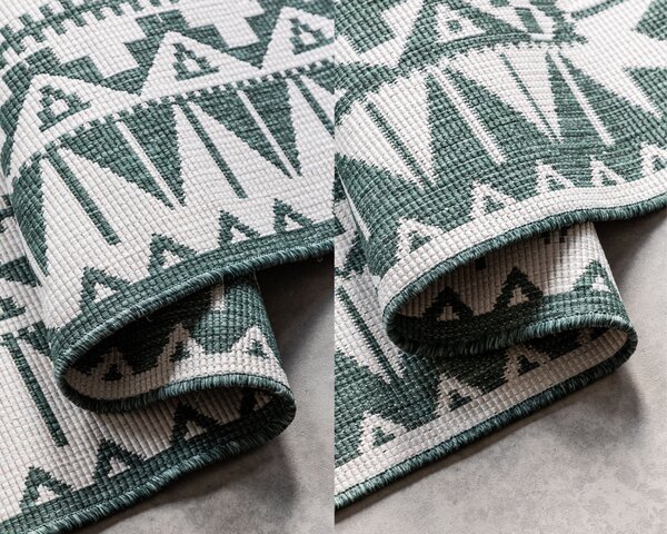 ELLE Decoration, Kusový koberec Gemini 106020 Green z kolekce Elle – na ven i na doma, 80x150, zelená, chodba / předsíň