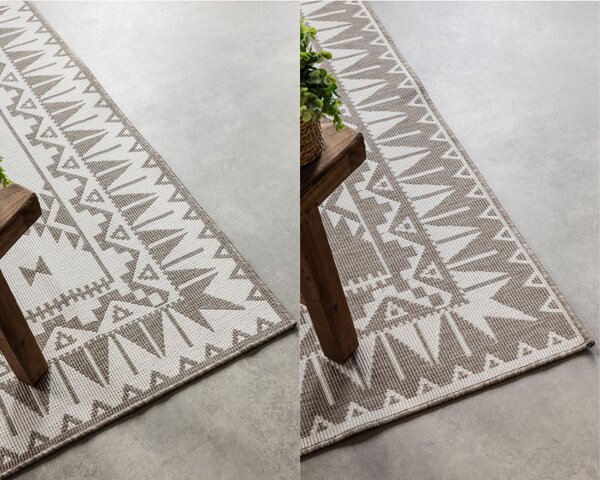 ELLE Decoration, Kusový koberec Gemini 106021 Linen z kolekce Elle – na ven i na doma, 80x150, béžová, chodba / předsíň