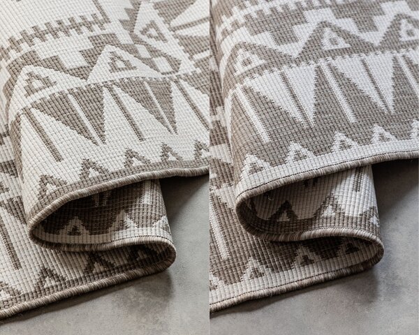 ELLE Decoration, Kusový koberec Gemini 106021 Linen z kolekce Elle – na ven i na doma, 80x150, béžová, chodba / předsíň