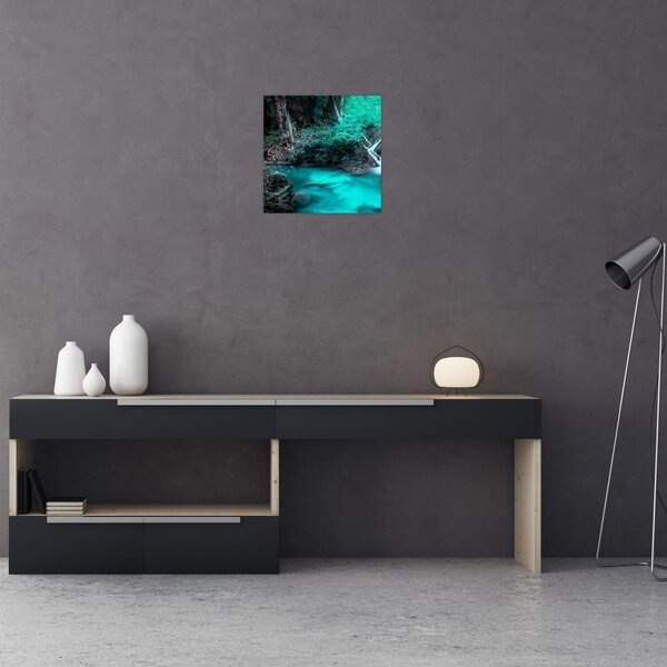 Obraz - Tyrkysové jezero (30x30 cm)