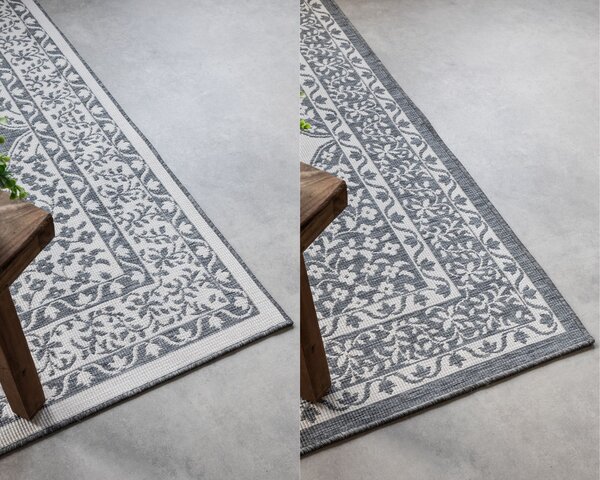 ELLE Decoration, Kusový koberec Gemini 106023 Silver z kolekce Elle – na ven i na doma, 120x170, šedá, chodba / předsíň