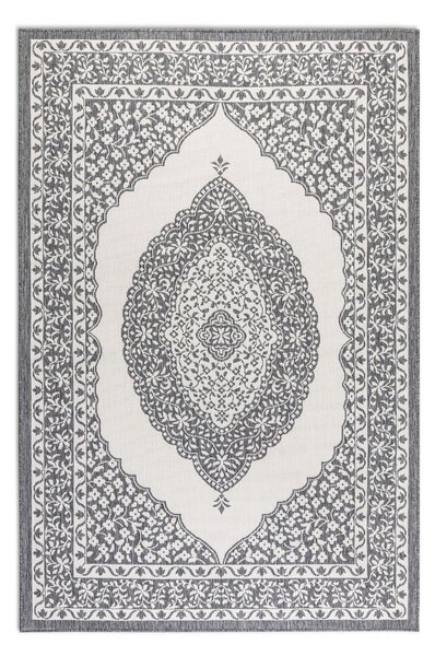 ELLE Decoration, Kusový koberec Gemini 106023 Silver z kolekce Elle – na ven i na doma, 120x170, šedá, chodba / předsíň