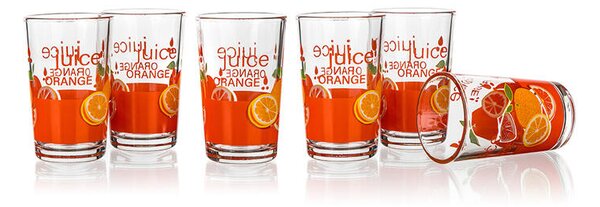 Sada sklenic VALUE ORANGE 250 ml 6 ks