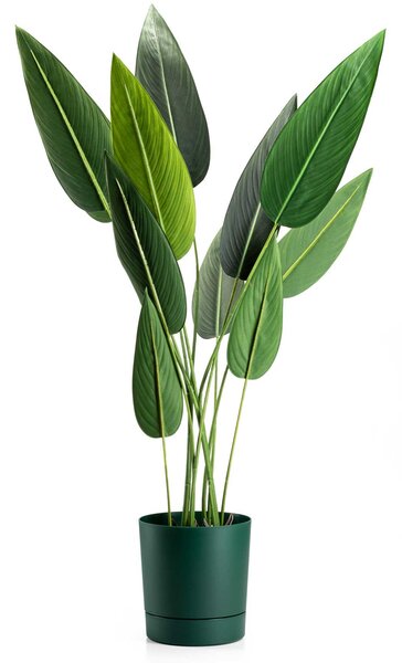 PLASTOVÝ KVĚTINÁČ AZALEA SADA 2KS 22,5X23,5 CM+17,5X18,5 CM TMAVĚZELENÁ