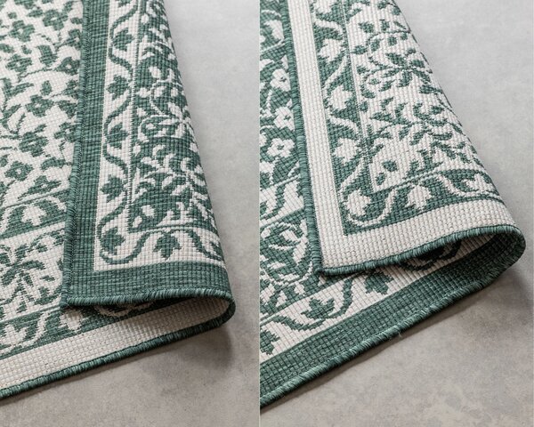 ELLE Decoration, Kusový koberec Gemini 106025 Green z kolekce Elle – na ven i na doma, 160x230, zelená, chodba / předsíň