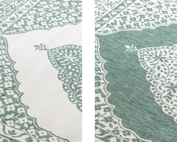 ELLE Decoration, Kusový koberec Gemini 106025 Green z kolekce Elle – na ven i na doma, 160x230, zelená, chodba / předsíň