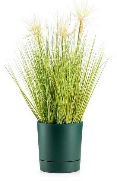 PLASTOVÝ KVĚTINÁČ AZALEA SADA 2KS 22,5X23,5 CM+17,5X18,5 CM TMAVĚZELENÁ