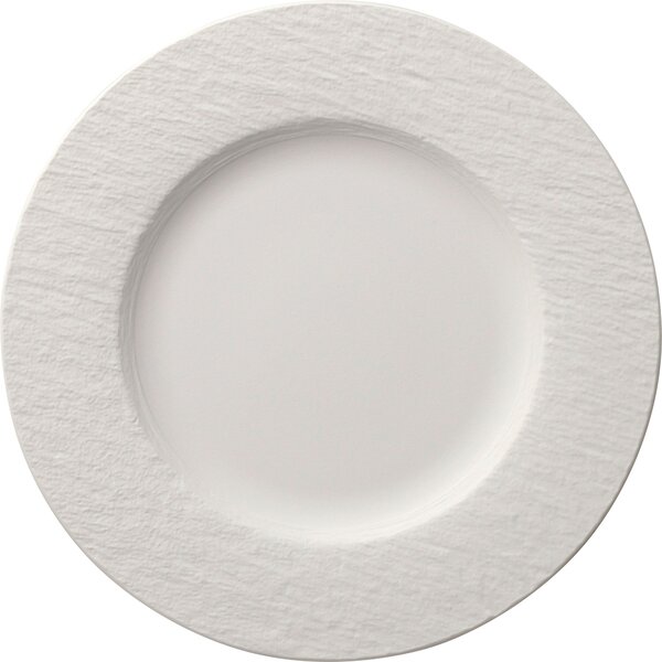 MĚLKÝ TALÍŘ Manufacture Rock Blanc 27 cm Villeroy & Boch - Jídelní talíře