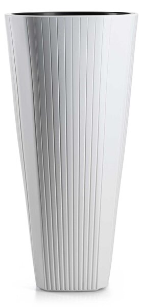 PLASTOVÝ KVĚTINÁČ MORA 39X81 CM BÍLÁ