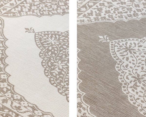 ELLE Decoration, Kusový koberec Gemini 106026 Linen z kolekce Elle – na ven i na doma, 80x150, béžová, chodba / předsíň
