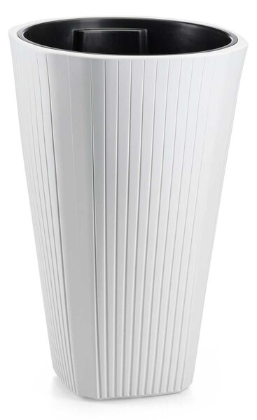 PLASTOVÝ KVĚTINÁČ MORA 39X61 CM BÍLÁ BS