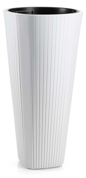 PLASTOVÝ KVĚTINÁČ MORA 39X81 CM BÍLÁ
