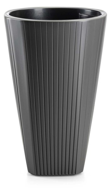 PLASTOVÝ KVĚTINÁČ MORA 39X61 CM ANTRACITOVÁ