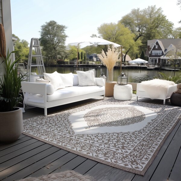 ELLE Decoration, Kusový koberec Gemini 106026 Linen z kolekce Elle – na ven i na doma, 80x150, béžová, chodba / předsíň