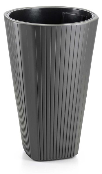 PLASTOVÝ KVĚTINÁČ MORA 39X61 CM ANTRACITOVÁ