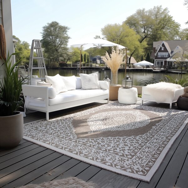 ELLE Decoration, Kusový koberec Gemini 106026 Linen z kolekce Elle – na ven i na doma, 80x150, béžová, chodba / předsíň